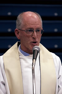John Walls preaching at Marist College, Atlanta.