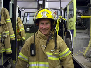 Phil Cody, honorary fireman and resident chaplain at McMurdo Station, Antarctica.