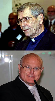 girardandcraddock Fr Charles Girard, editor of "The Letters", and Fr John Craddock Launch organiser.