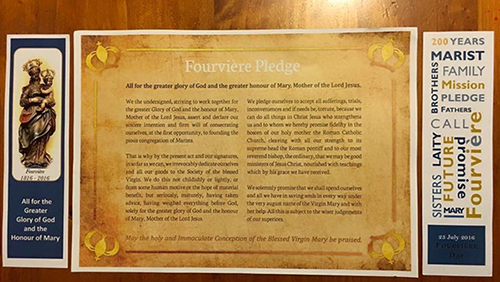 Marist pledge at Fourviere