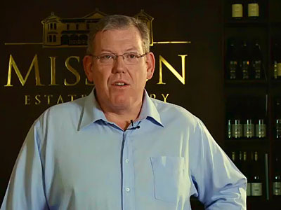 The Hawkes Bay Business person of the year, Mission Estate's CEO, Peter Holley.