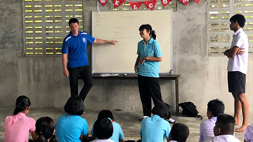 St Pats students teach English in Ranong Thailand